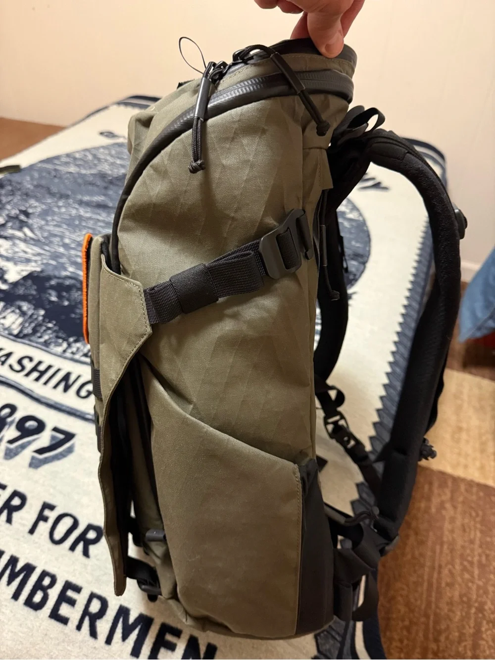 Mystery Ranch Dragon 2.0  Green MOLLE Backpack with waist belt. IYKYK…
